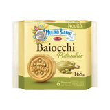 Печенье с начинкой из фисташкового крема Baiocchi Pistacchio, 168г