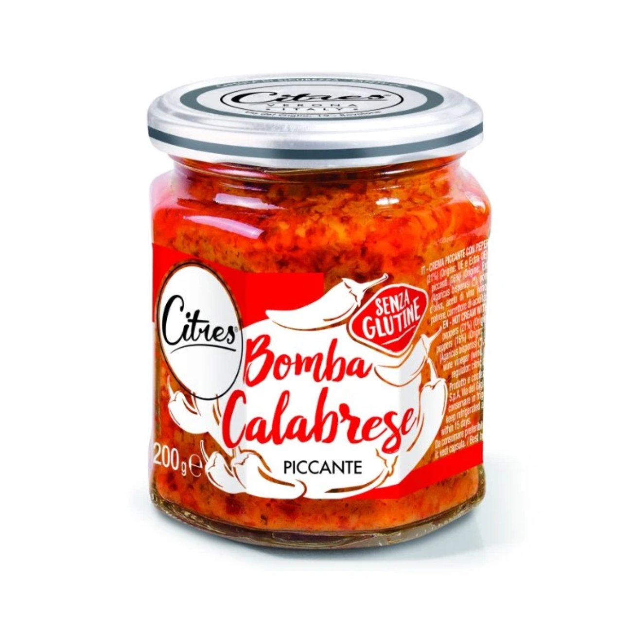 Aštrus padažas CITRES Bomba Calabrese, 200g