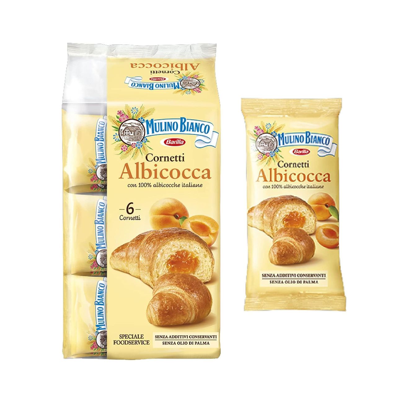 Круассаны MULINO BIANCO Cornetti Абрикос, 300g