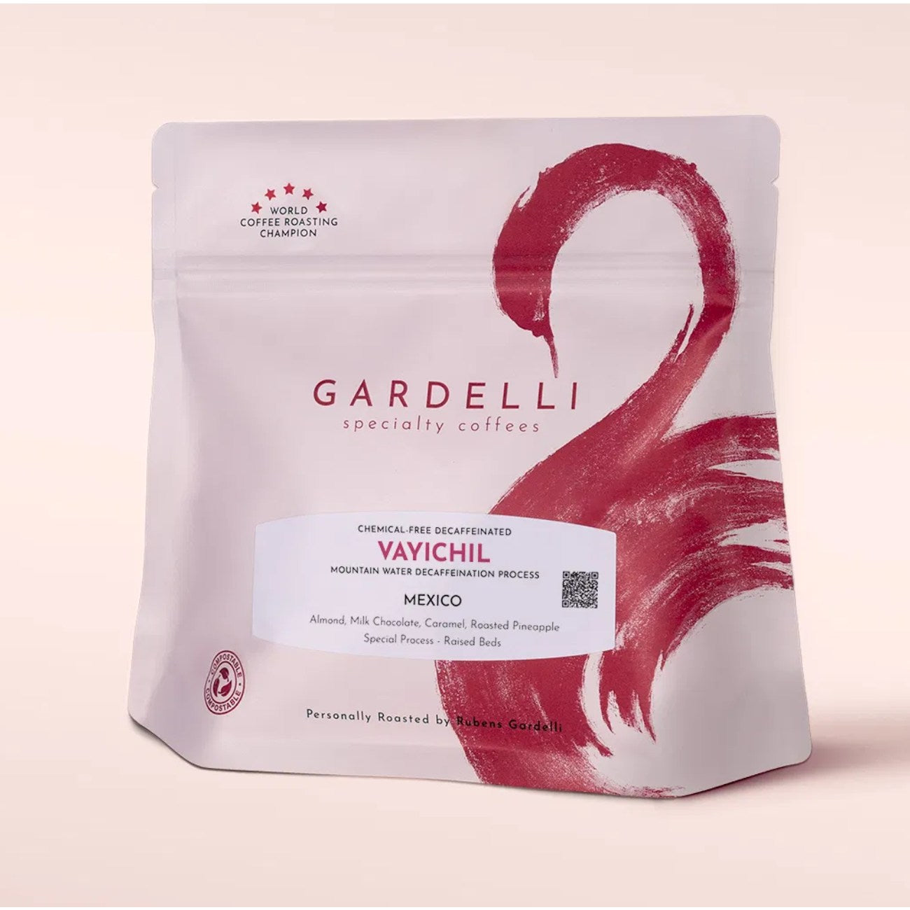 Be kofeino kavos pupelės GARDELLI Vayichil Mexico, 250g