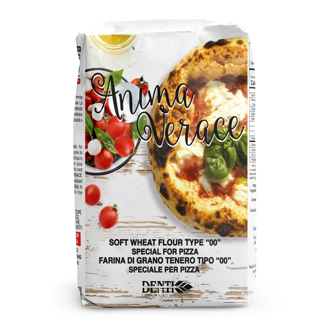 Wheat flour for pizza DENTI Anima Verace Type 00, 1 kg