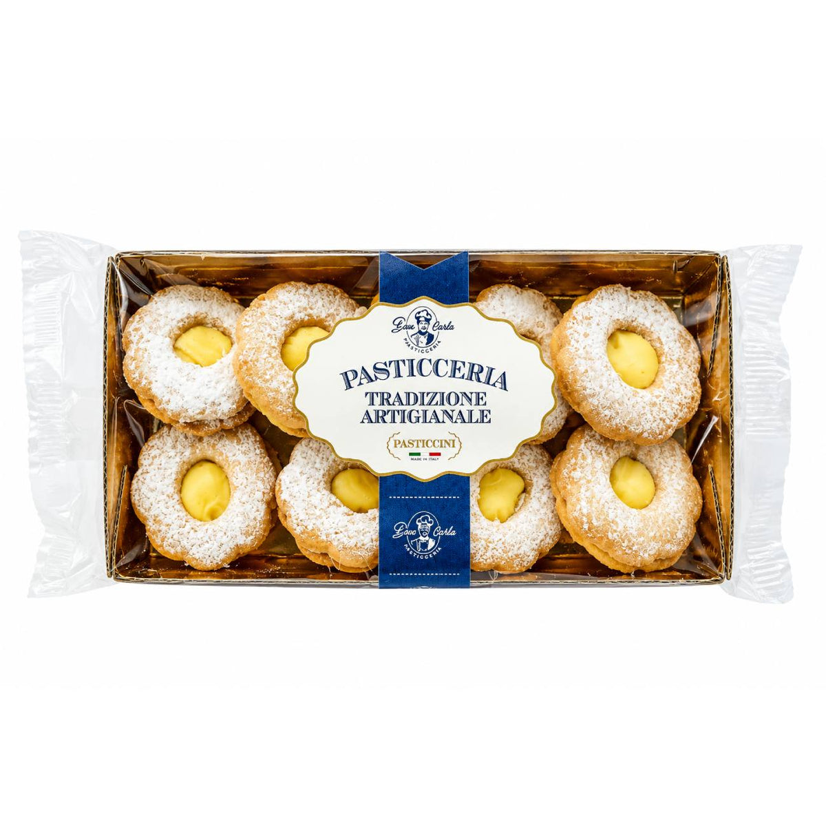Cookies with lemon cream filling DON CARLO Margherite al Limone, 200g
