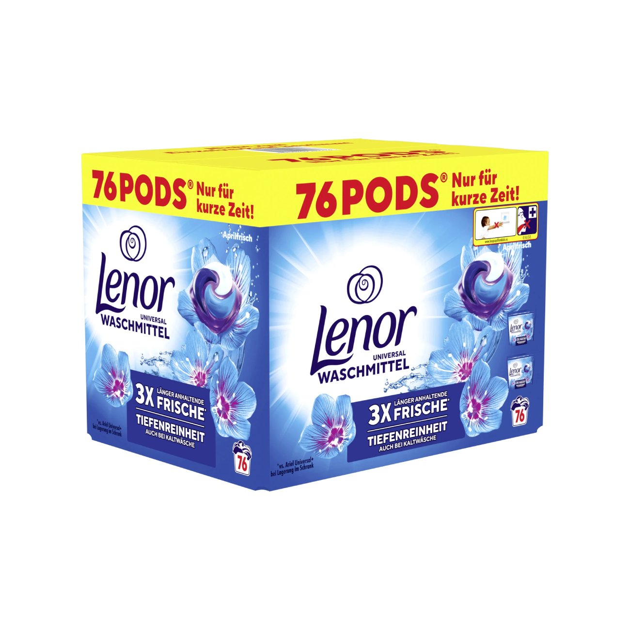 LENOR universal laundry washing capsules, 76WL