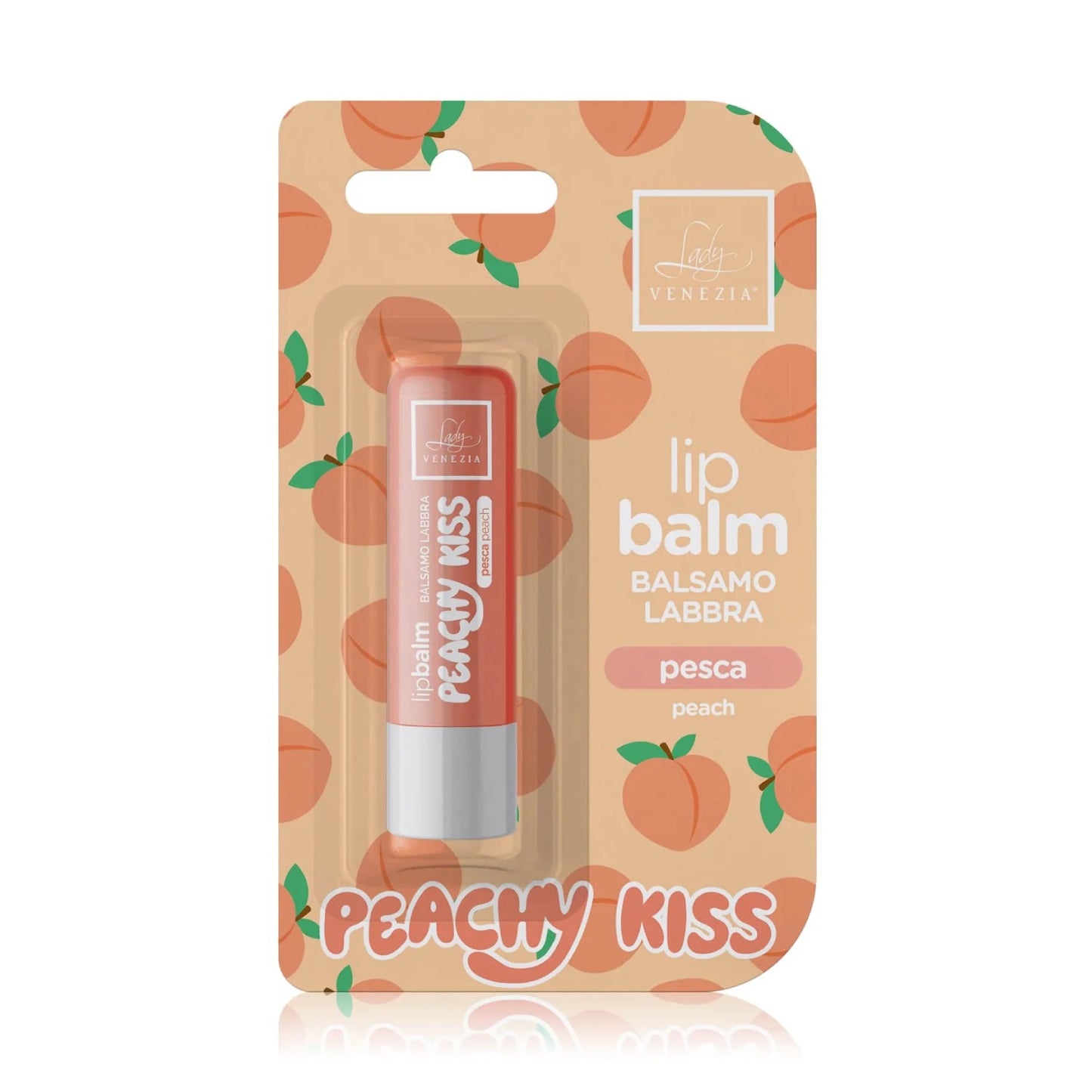 Lūpų balzamas LADY VENEZIA Peachy Kiss