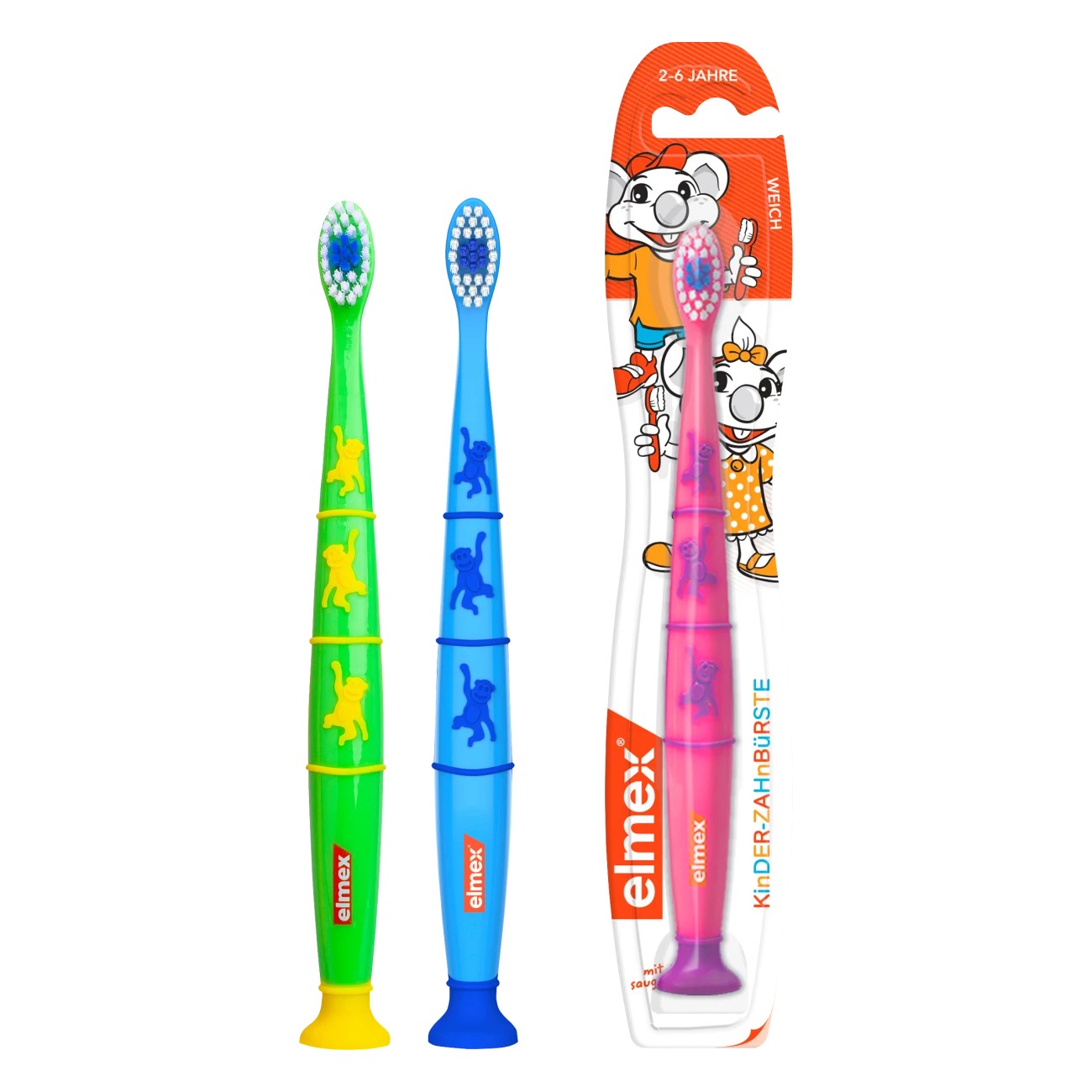 Vaikiškas dantų šepetėlis Kids Soft, 1 vnt.