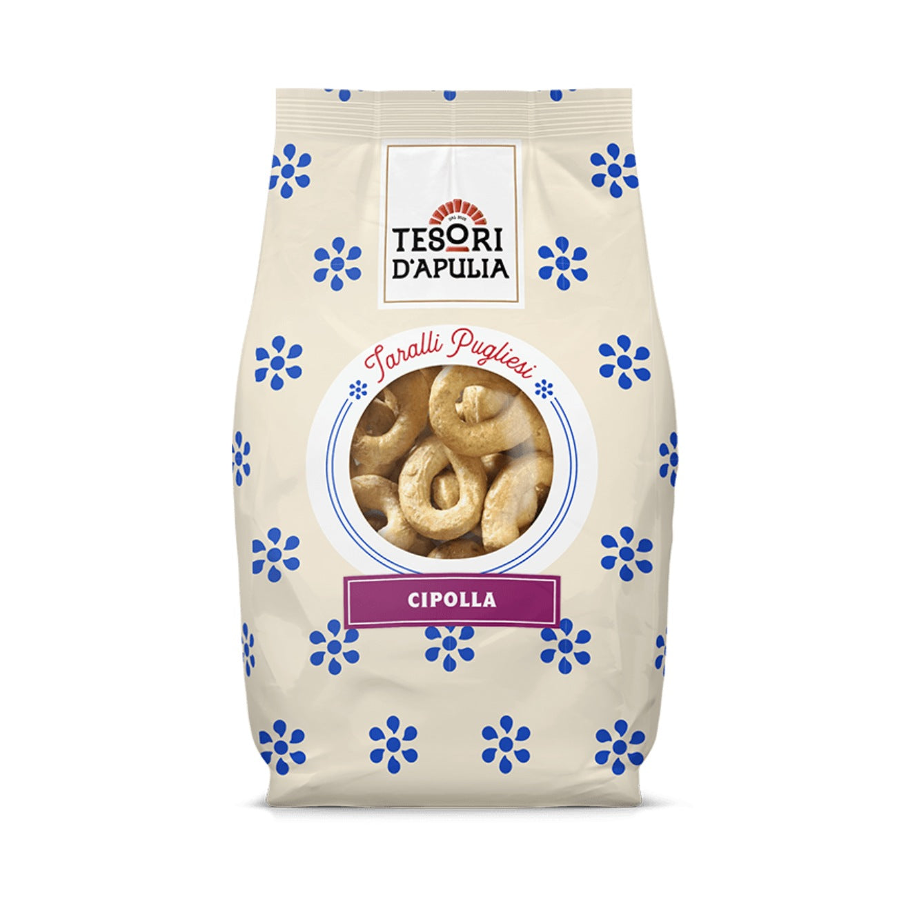 Italian snack with onions Taralli Cipolla, 400g
