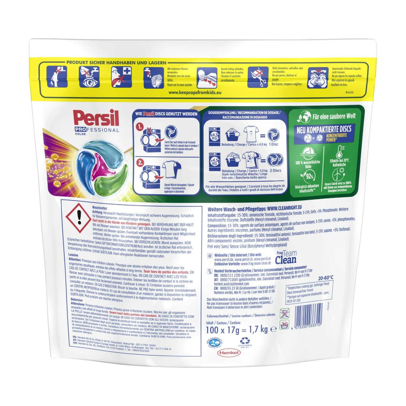 Skalbimo kapsulės 4in1 Color Disc, 100MR