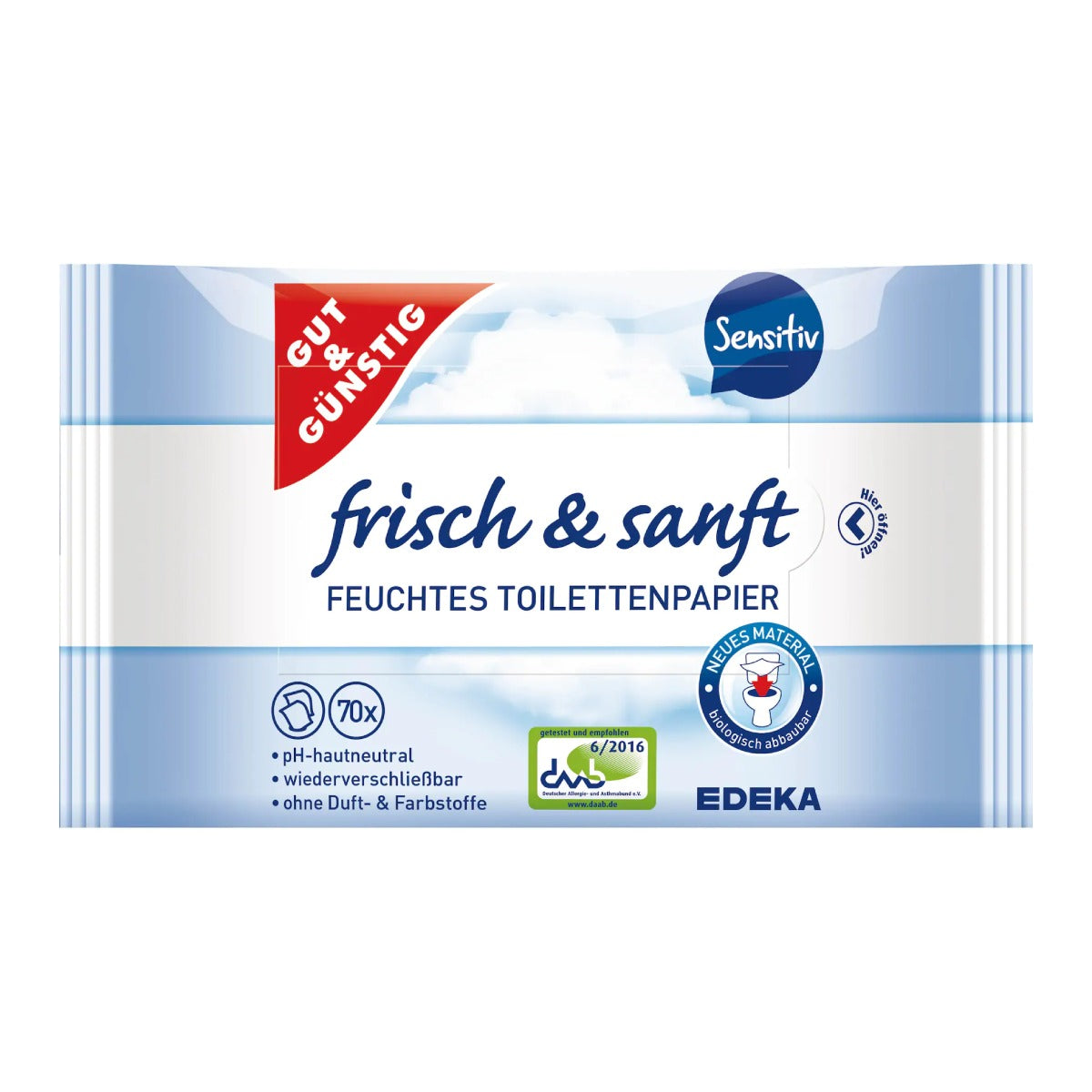 Влажная туалетная бумага, 2х70шт