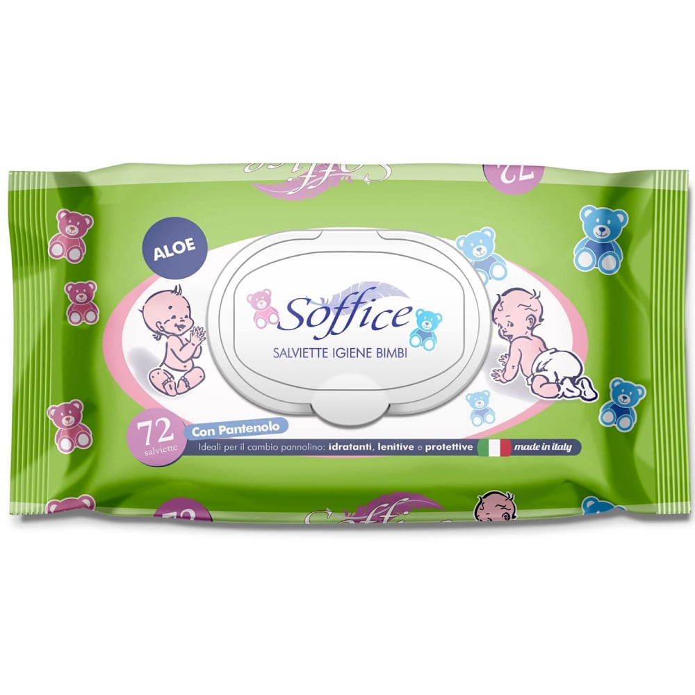 Влажные салфетки SOFFICE Aloe Vera, 72 шт.