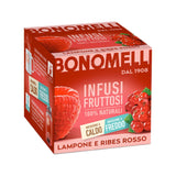 Fruit tea BONOMELLI Raspberry and Red Currant, 12 pcs.