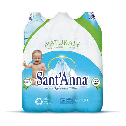 Natūralus negazuotas mineralinis vanduo SANT'ANNA Naturale, 1500 ml