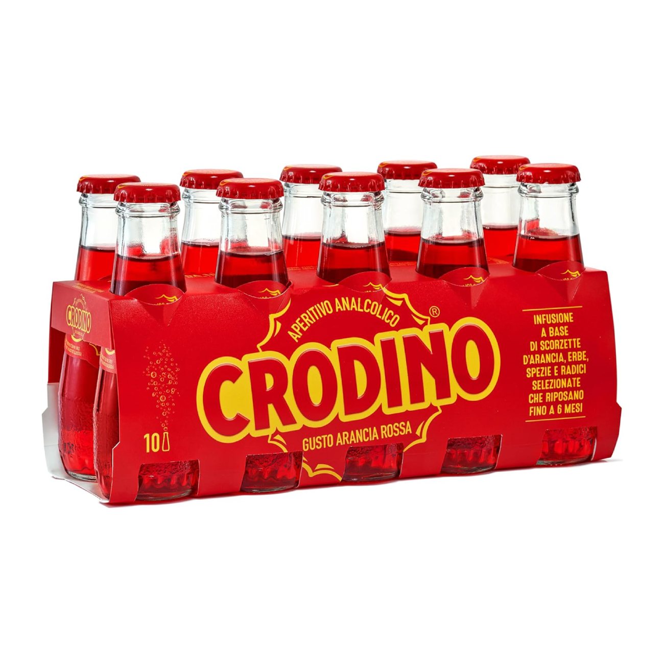 Bealkoholis aperityvas CRODINO Rosso, 10 x 100 ml