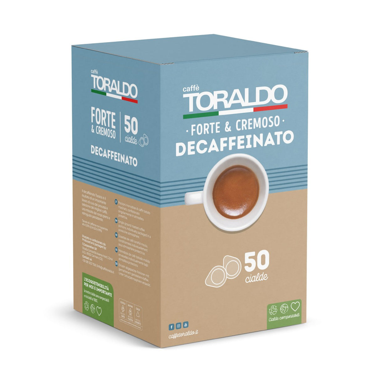 TORALDO Forte & Cremoso bezkofeīna kafija