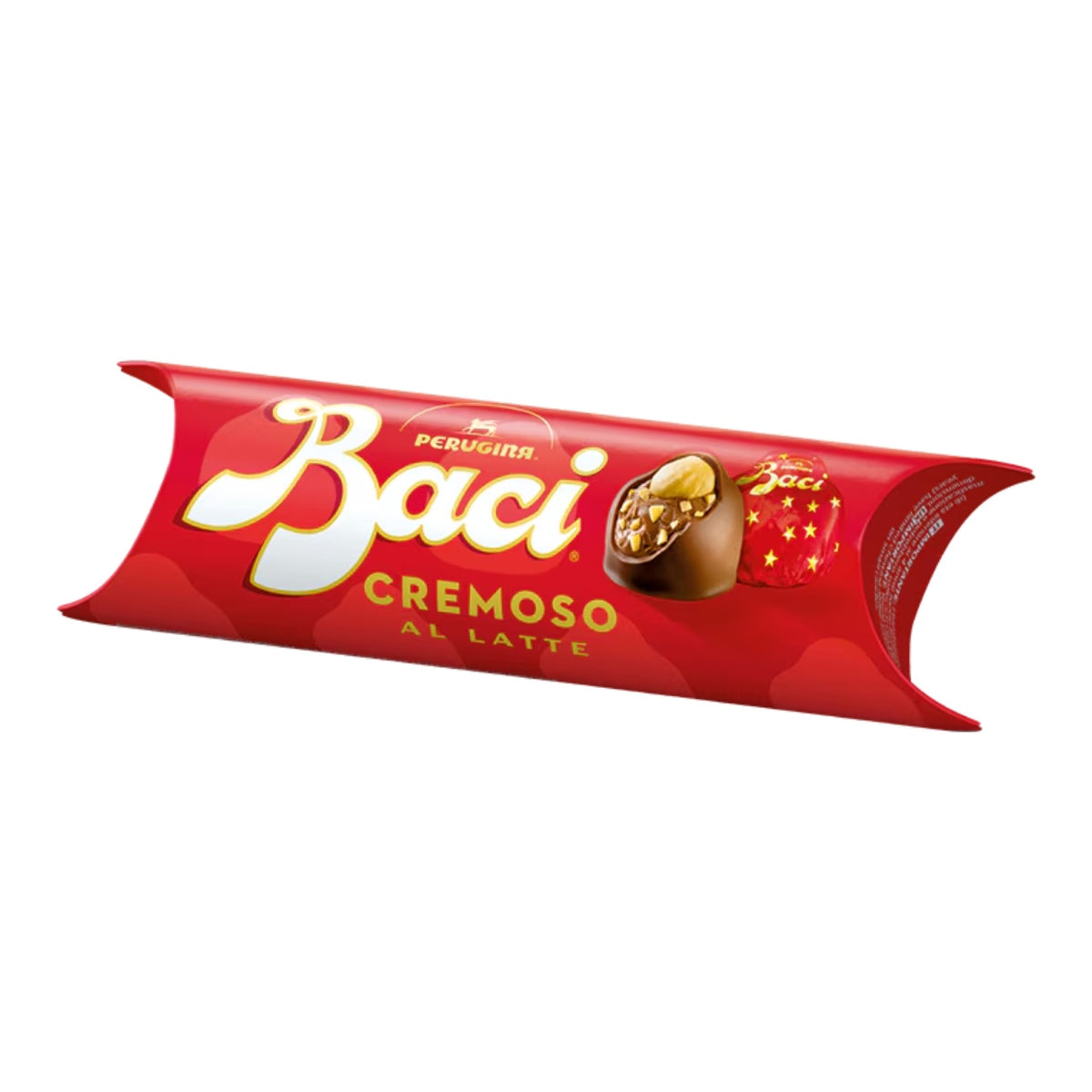 Конфеты из молочного шоколада с цельным фундуком BACI Cremoso, 37г