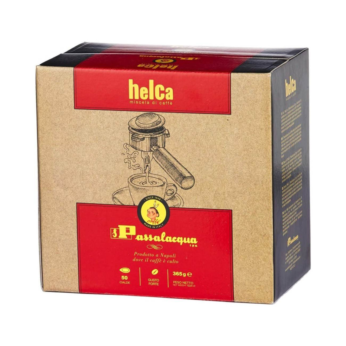 Coffee pods PASSALACQUA Helca Espresso (365g), 50 pcs.
