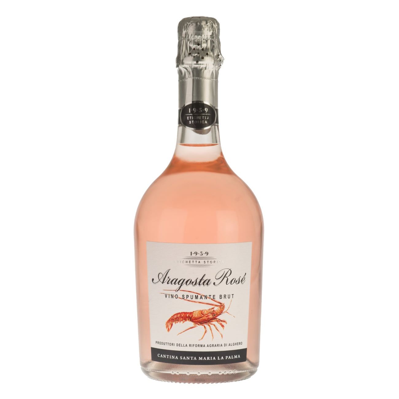 Pink sparkling wine SANTA MARIA LA PALMA Rosé Brut di Sardegna DOC 11.5%