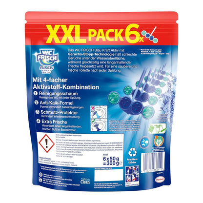 Toilet block Kraft-Aktiv Ocean Fresh, 6x50g