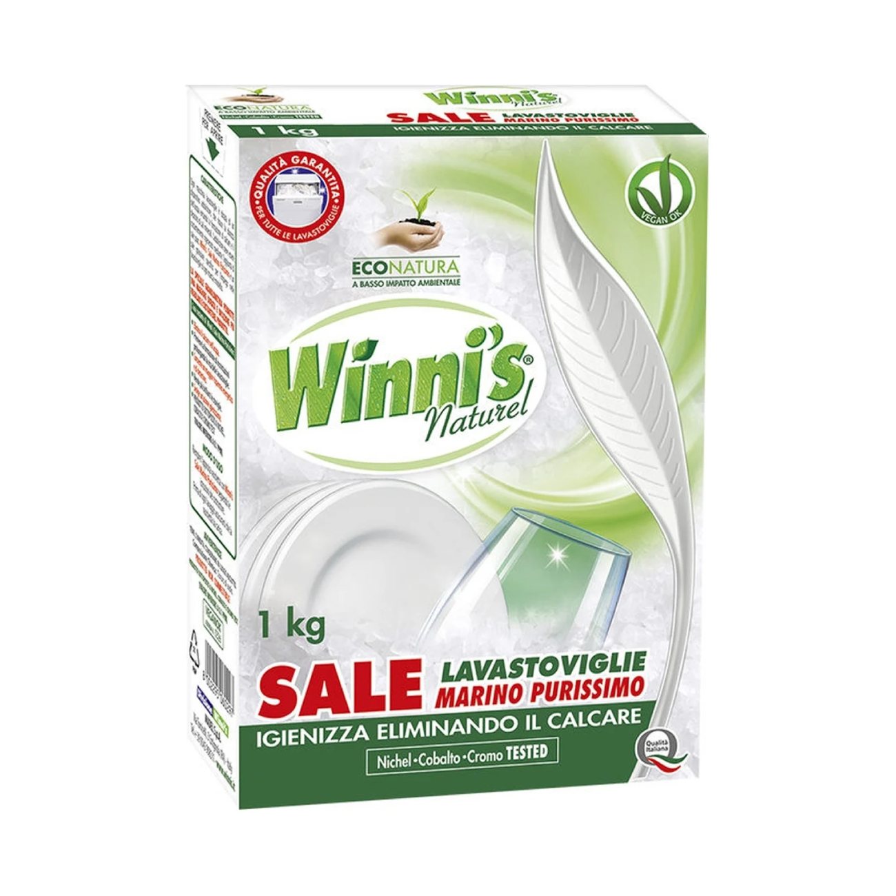 Соль для посудомоечной машины WINNIS Naturel, 1 кг