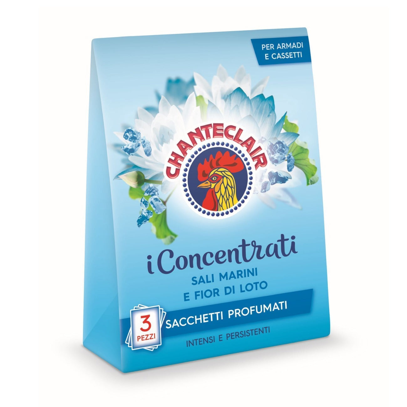 Ароматические подушечки для одежды Морская соль и цветы лотоса, 3 шт.