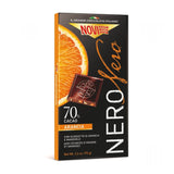 Темный шоколад с апельсиновой цедрой и миндалем, 75г
