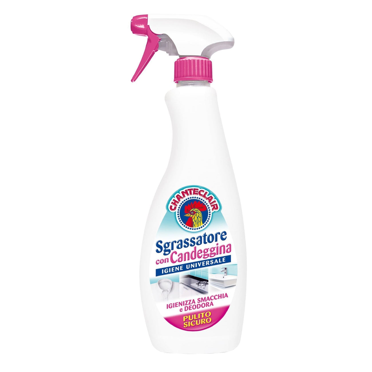 Universal cleaner and disinfectant with bleach, 625 ml
