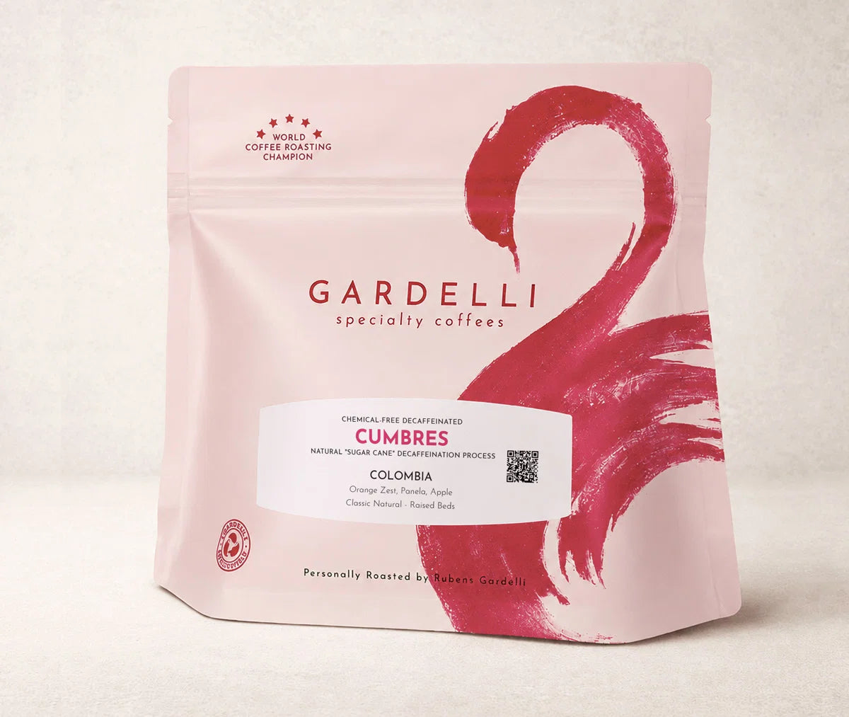 Decaffeinated coffee beans GARDELLI Cumbres Colombia, 250g